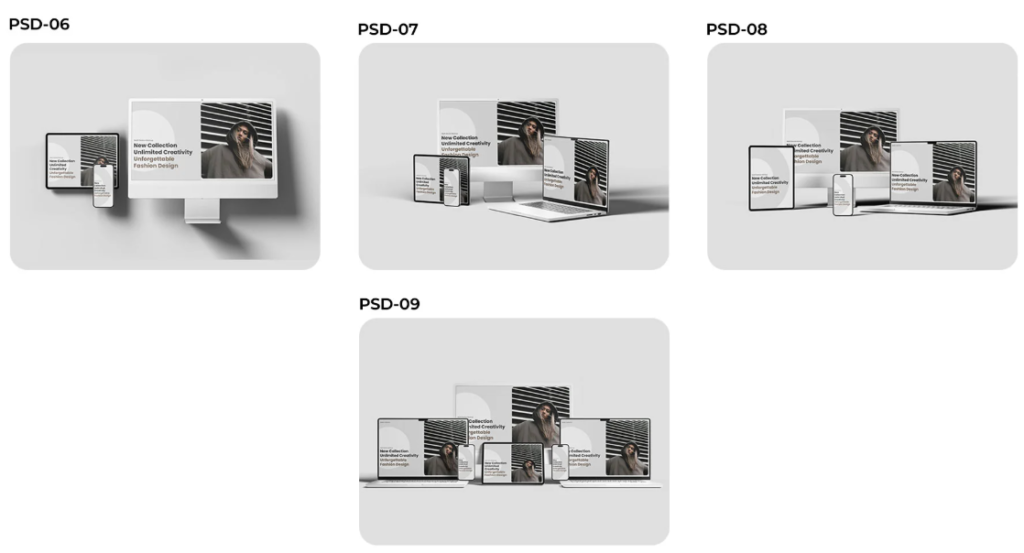 MultiDevice Mockup Pack 09 PSD Files
