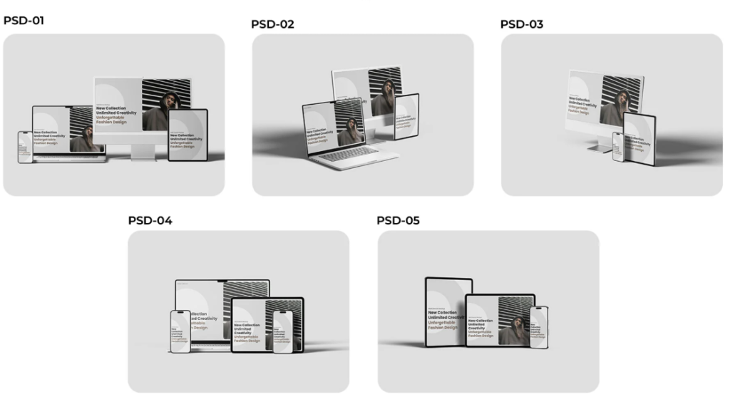 MultiDevice Mockup Pack 09 PSD Files