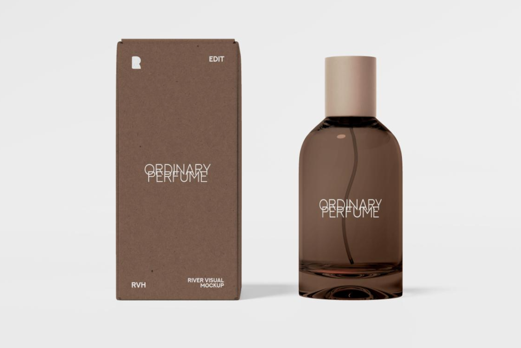 Ordinary Perfume Packaging Mockup PSD by River Visual