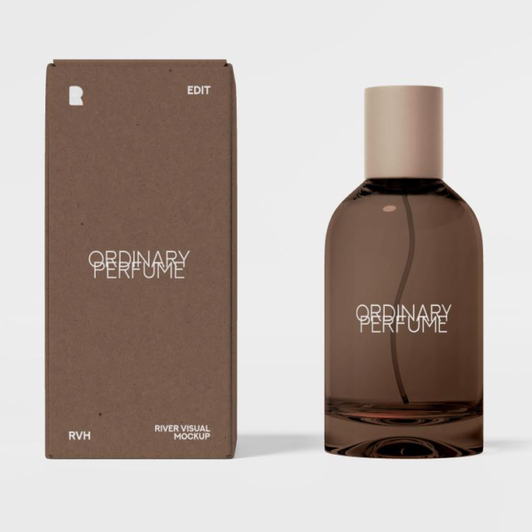 Ordinary Perfume Packaging Mockup PSD by River Visual
