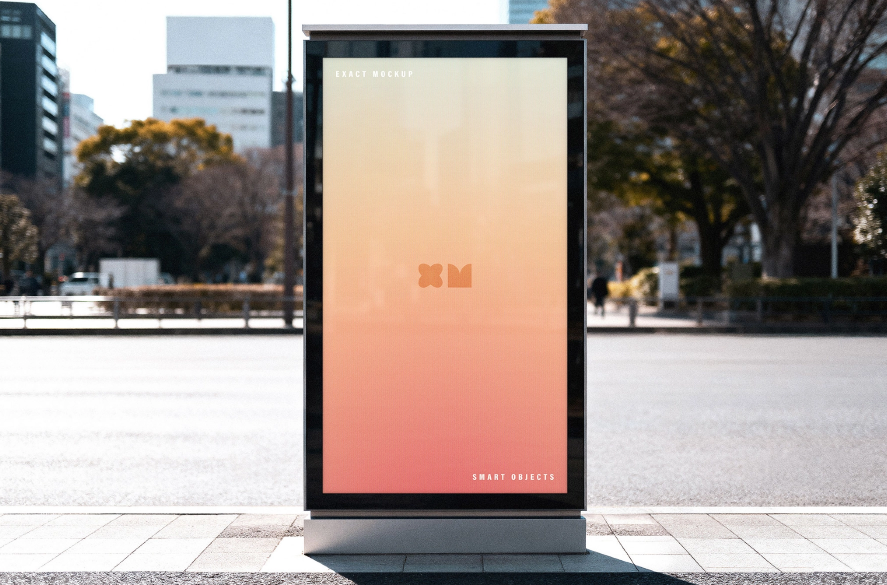 Outdoor Urban Advertisement Mockup