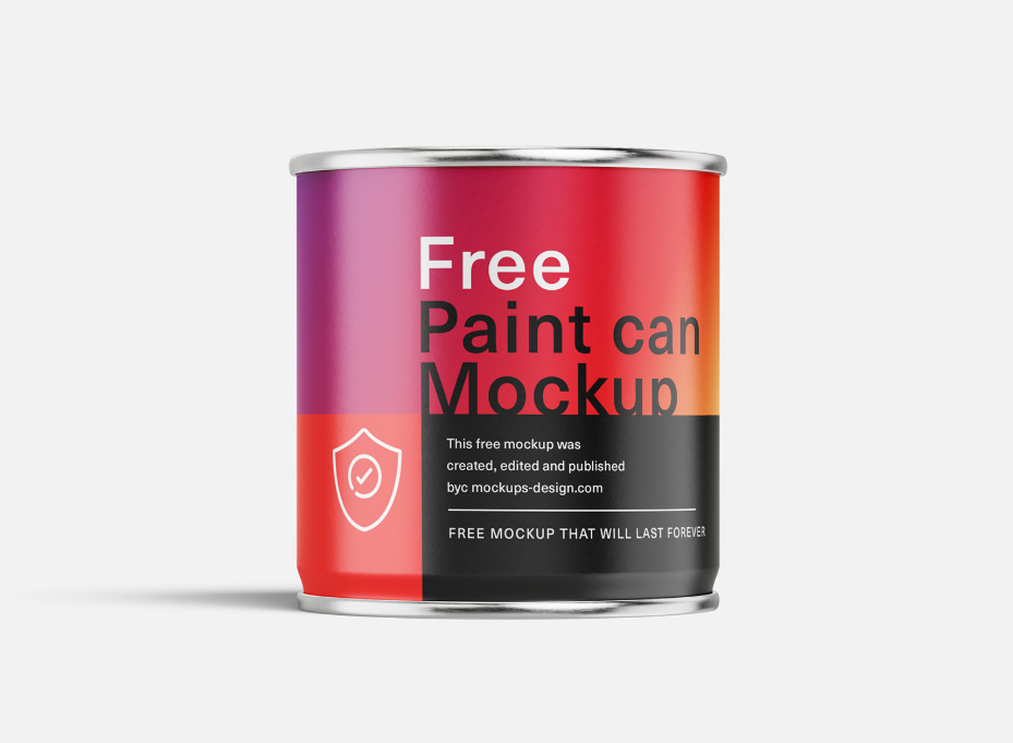 Paint can Mockup PSD Packaging & Label Presentation
