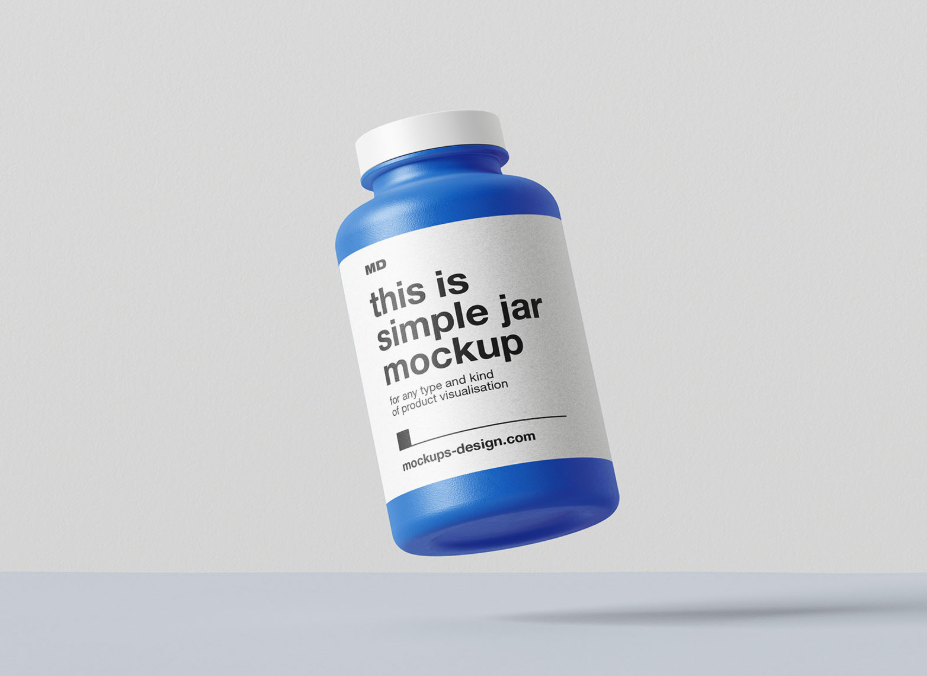Plastic Container Mockups Dietary Supplement Packaging Design