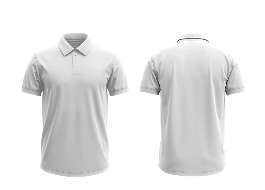 Polo T Shirt Mockup with Front and Back Views