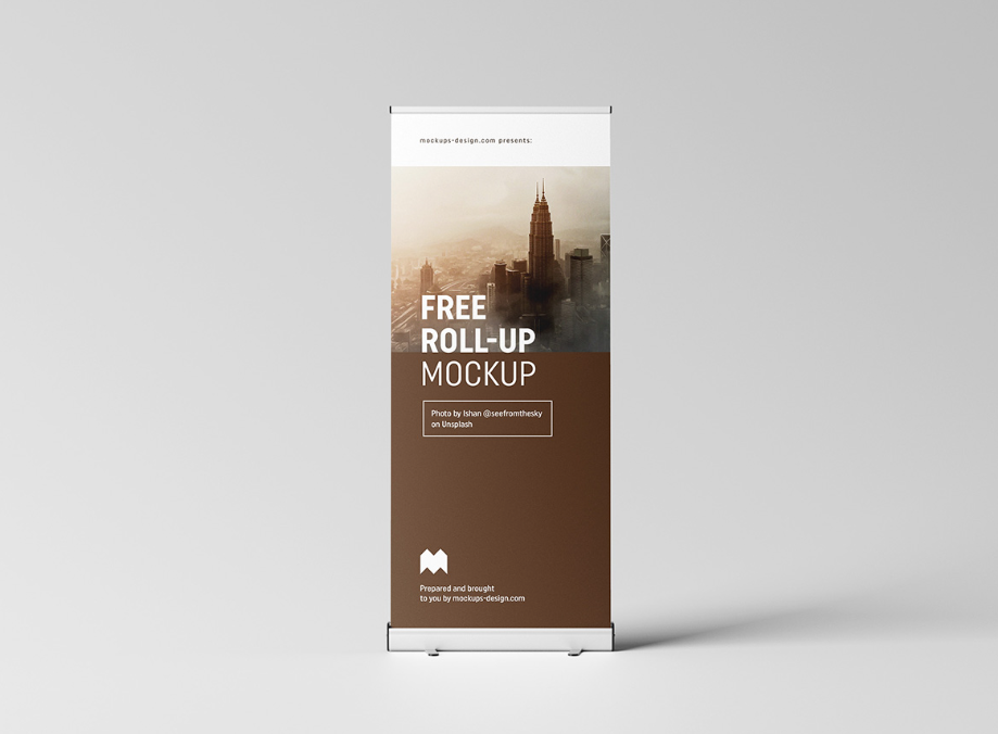 Roll Up Mockup 85×200 cm 4 Angle Exhibition Standard
