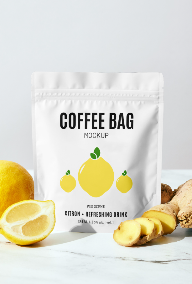 Small Coffee Bag Mockup