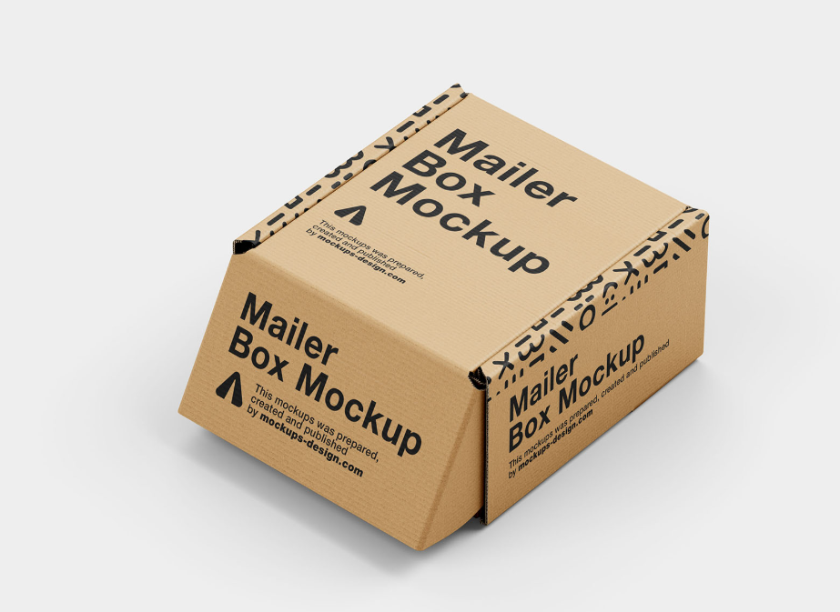 Small Mailer Box Mockup Packaging Design