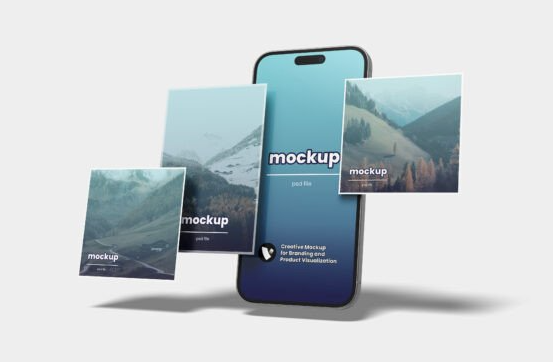 Social Media Post Mockup PSD Template for Designers