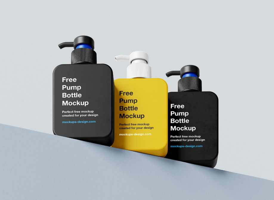 Square Pump Bottle Mockup Elegant and Customizable