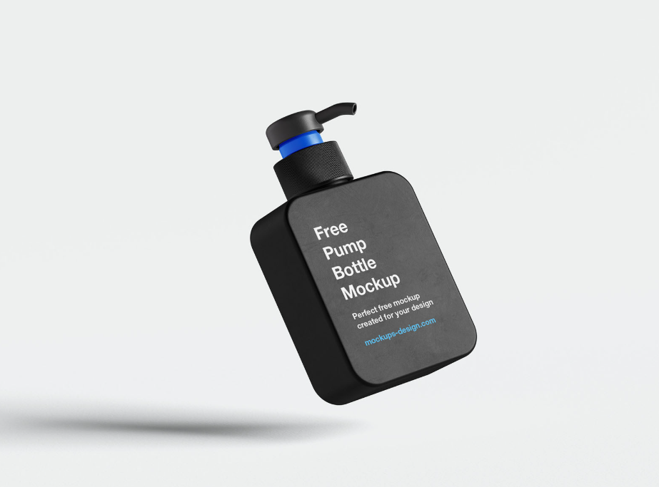 Square Pump Bottle Mockup Elegant and Customizable