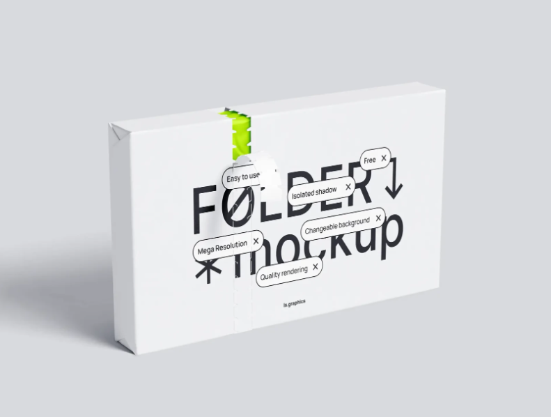 Standing Package Mockup with Perforation