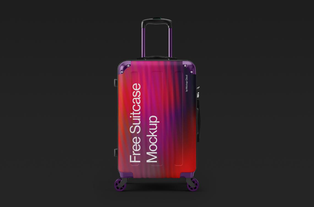 Suitcase Mockup Fully Customizable & High Resolution