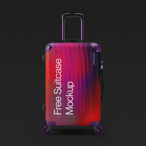 Suitcase Mockup Fully Customizable & High Resolution
