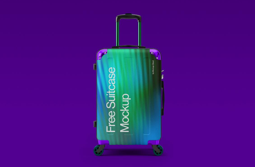 Suitcase Mockup Fully Customizable & High Resolution