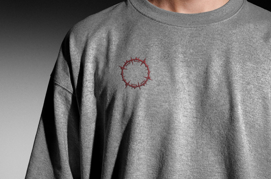 Sweatshirt embroidery Mockup