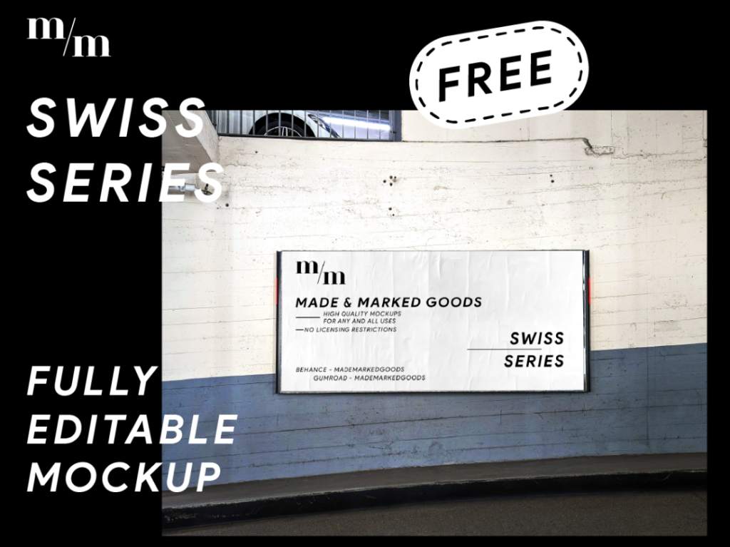 Swiss Series Billboard Poster Mockup
