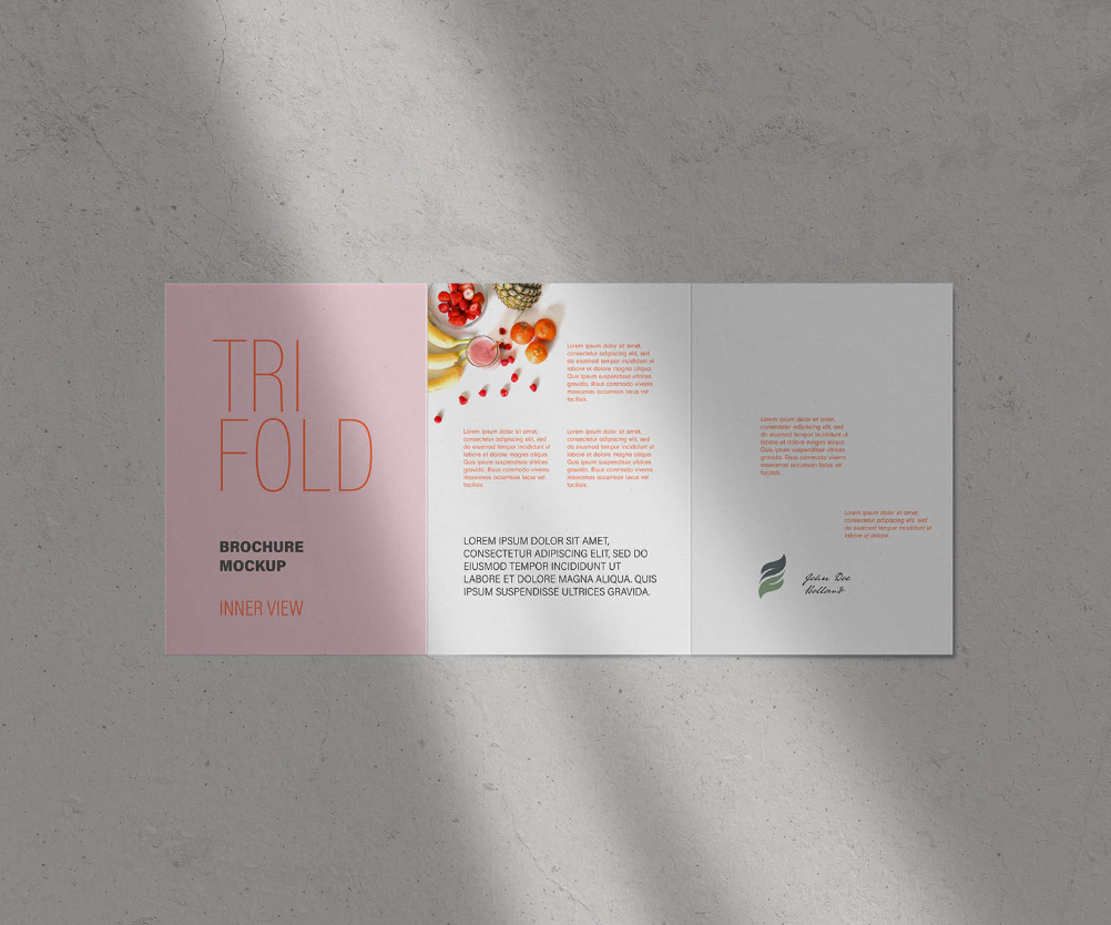 TriFold Brochure Mockup PSD Your Designs Professionally