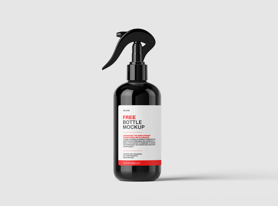 Trigger Spray Bottle Mockup PSD cosmetics & cleaning Products