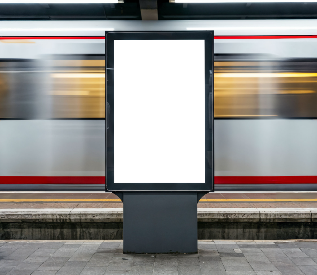 Vertical Subway Poster Mockup