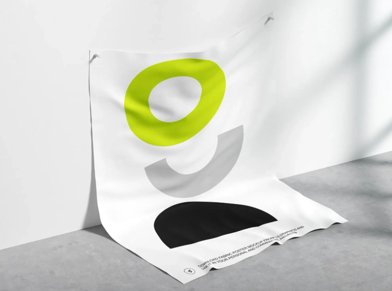 Wall Hanging Poster Mockup