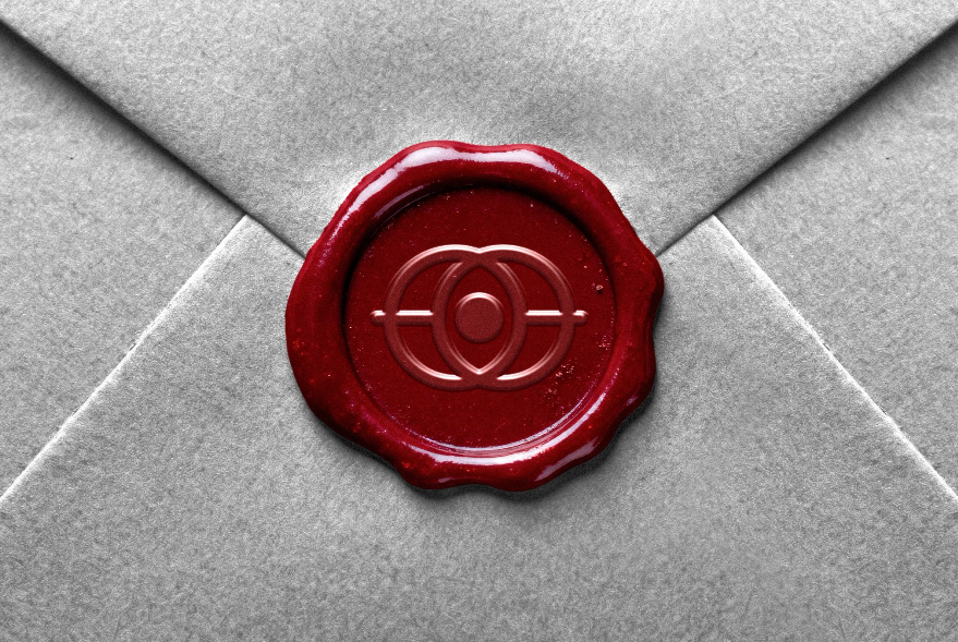 Wax Stamp envelope Free PSD Mockup for Luxury Branding