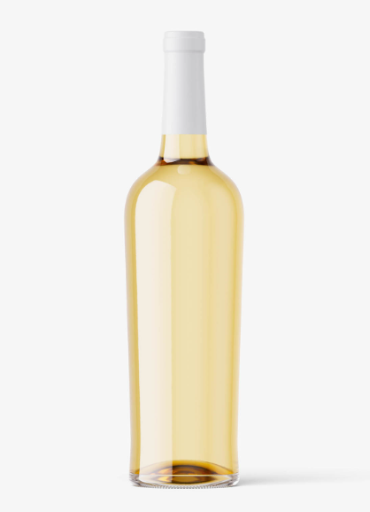 White Wine Bottle Mockup Universal Label Presentation
