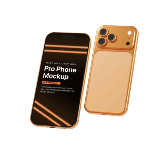 iPhone 17 Pro Mockup Set 5 Premium Scenes