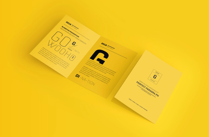 A4 Bifold Brochure Mockup PSD Brochure Presentation