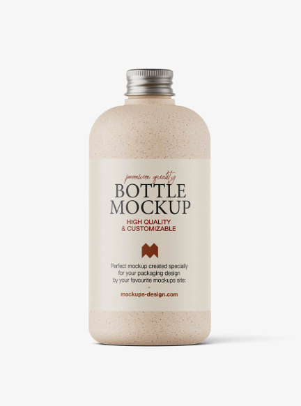 Bio Degradable Screwcap Bottle Mockup Packaging Presentation