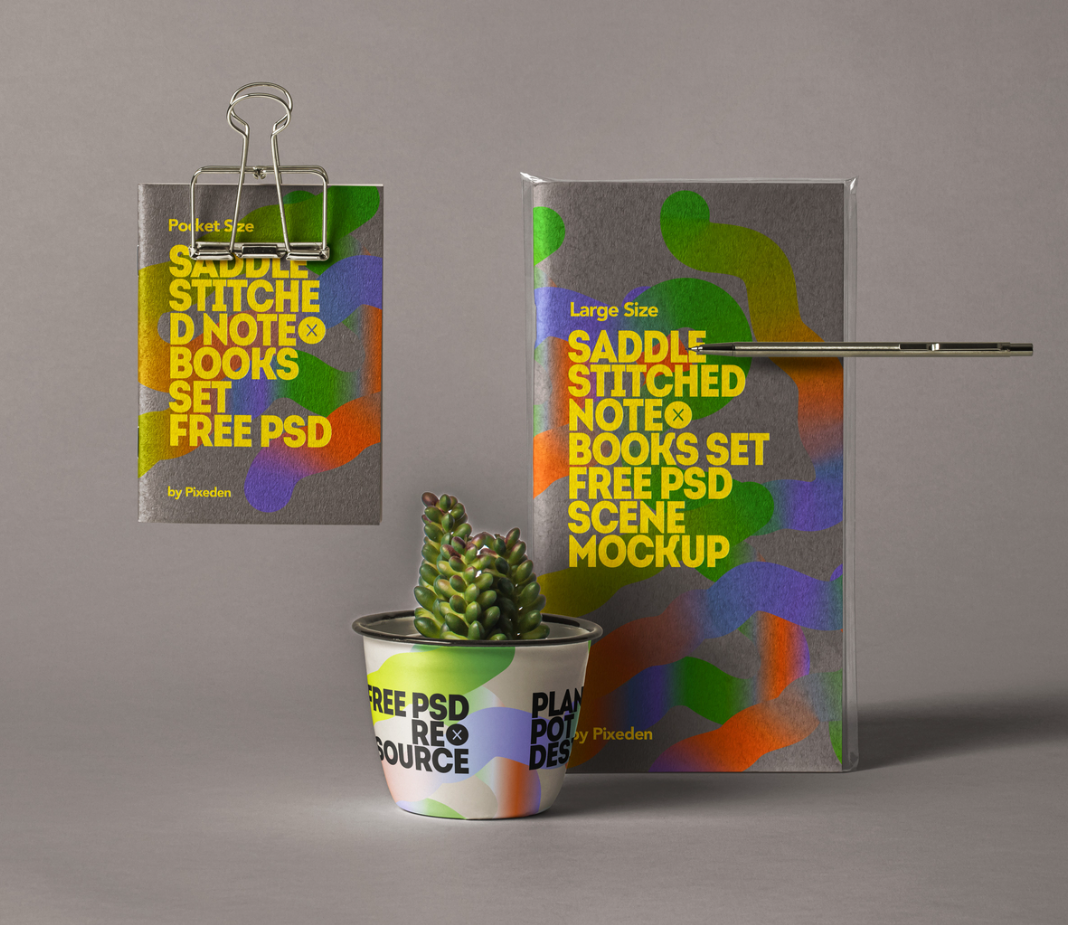 Branding Desk Stationery PSD Mockup