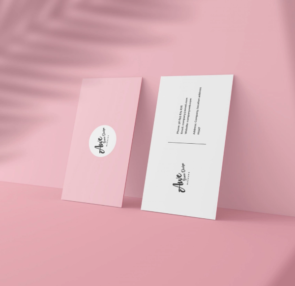 Business card Mockup Set Professional PSD Template for Realistic card Presentation