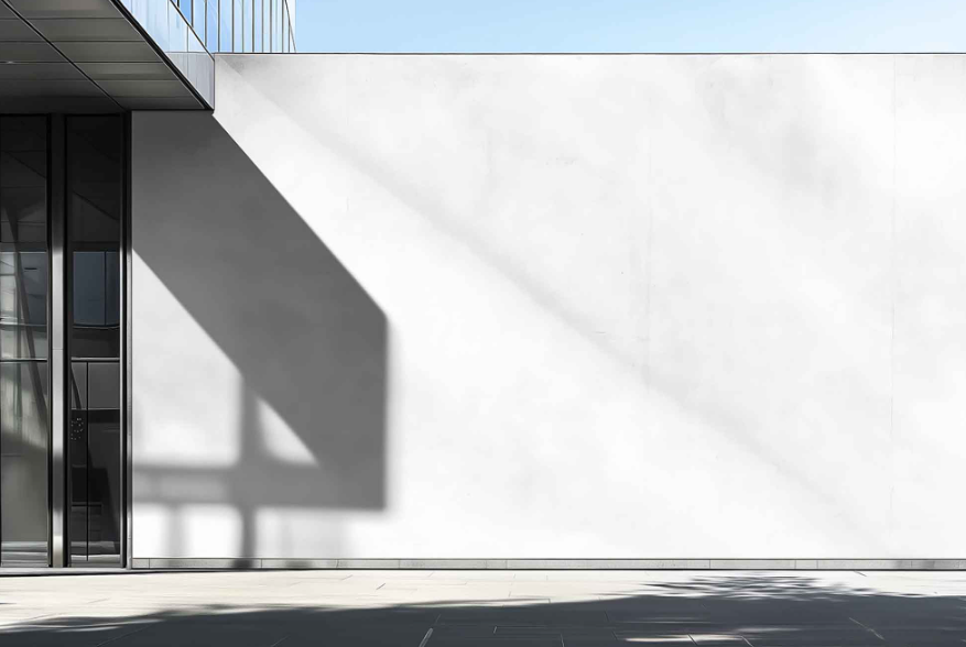 Concrete Wall Mockup Front View