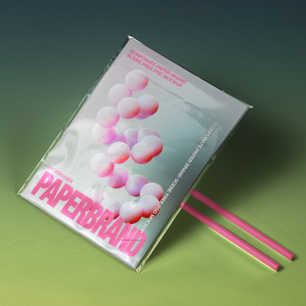 Corporate Paper PSD Branding Mockup Scene