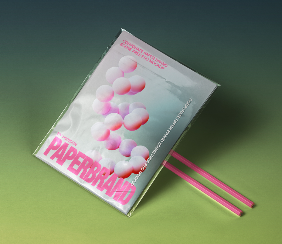 Corporate Paper PSD Branding Mockup Scene