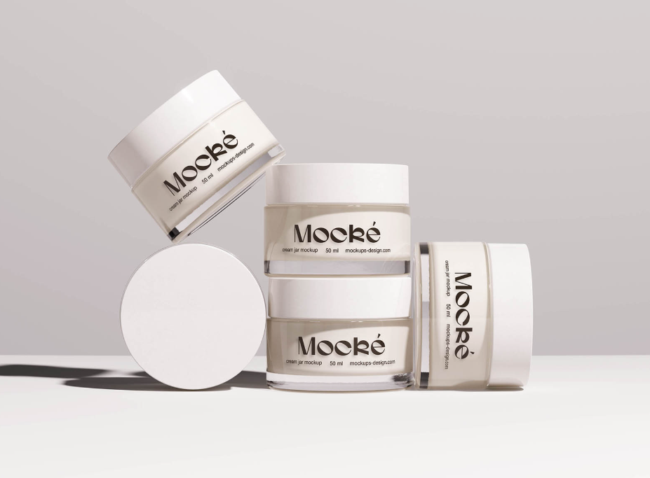 Cosmetic Jar Mockups Set Detailed Description