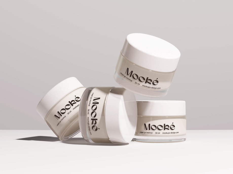 Cosmetic Jar Mockups Set Detailed Description