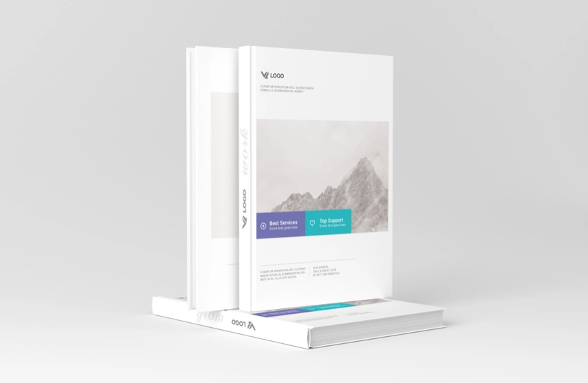 Designs Like a Pro Free Portrait Hardcover Book Mockup