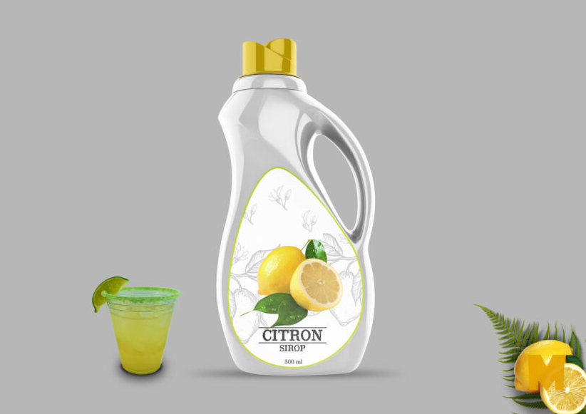 Detergent Bottle mockup Label Presentation PSD