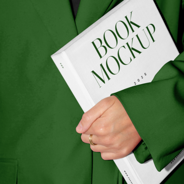 Free Book with Jacket Mockup
