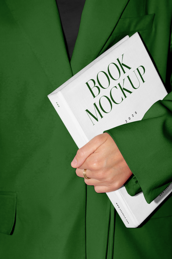 Free Book with Jacket Mockup