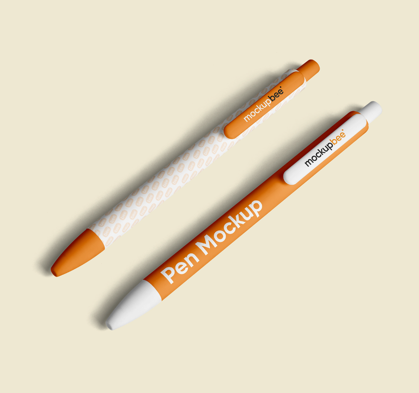 Free Perspective classic Pen Mockups Branding Look Professional