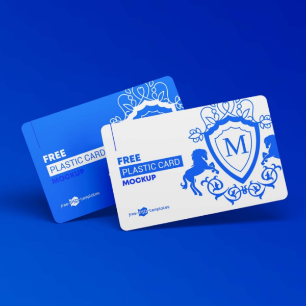 Free Plastic cards Mockup PSD