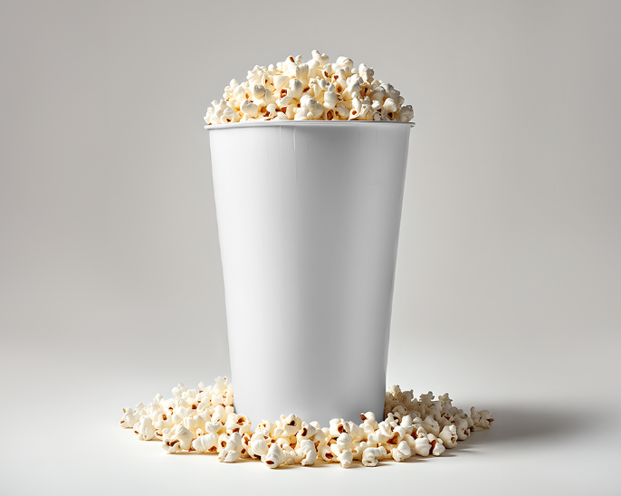 Free Popcorn Paper Bucket Mockup