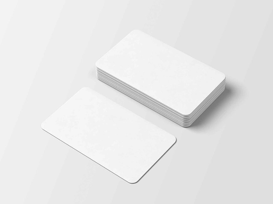 Free Round corners Business card Mockup