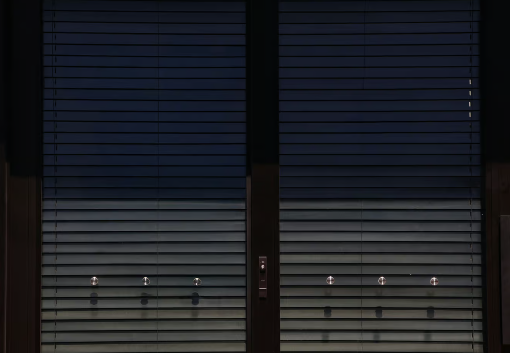 Free Two Door Window Blind Mockup