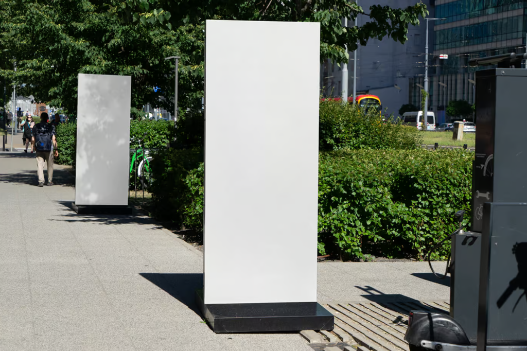 Free Two Vertical Banner Mockups