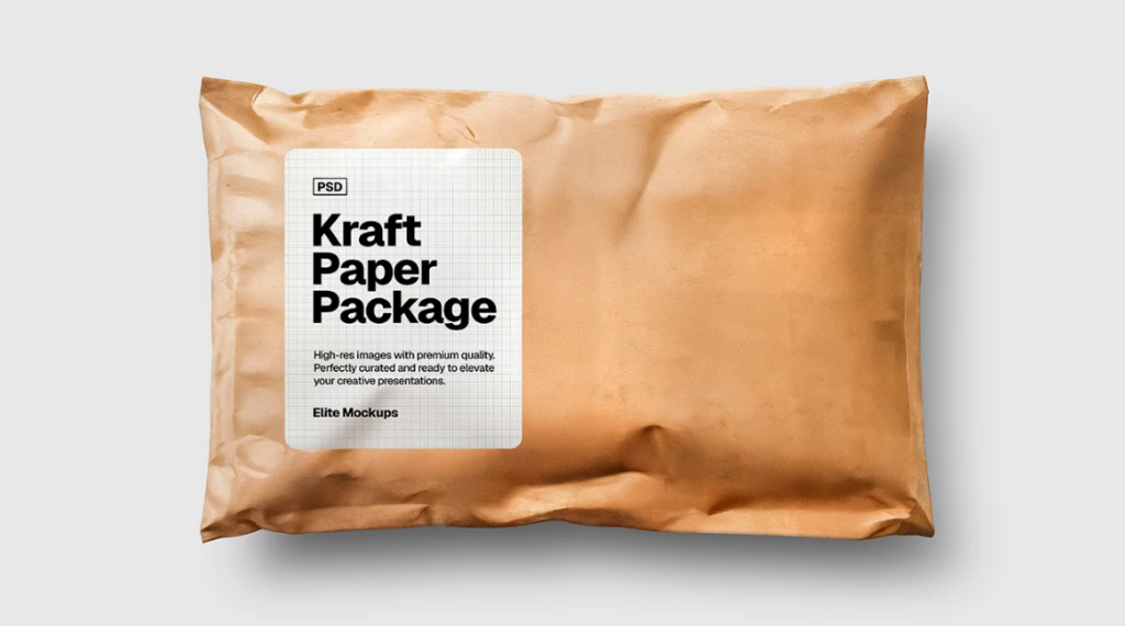 Kraft Paper Package Mockup FRee PSD Packaging