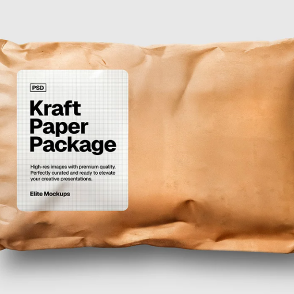Kraft Paper Package Mockup FRee PSD Packaging