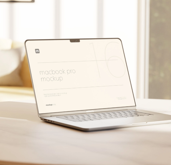 MacBook Mockup PSD for Professional UI Design Presentation