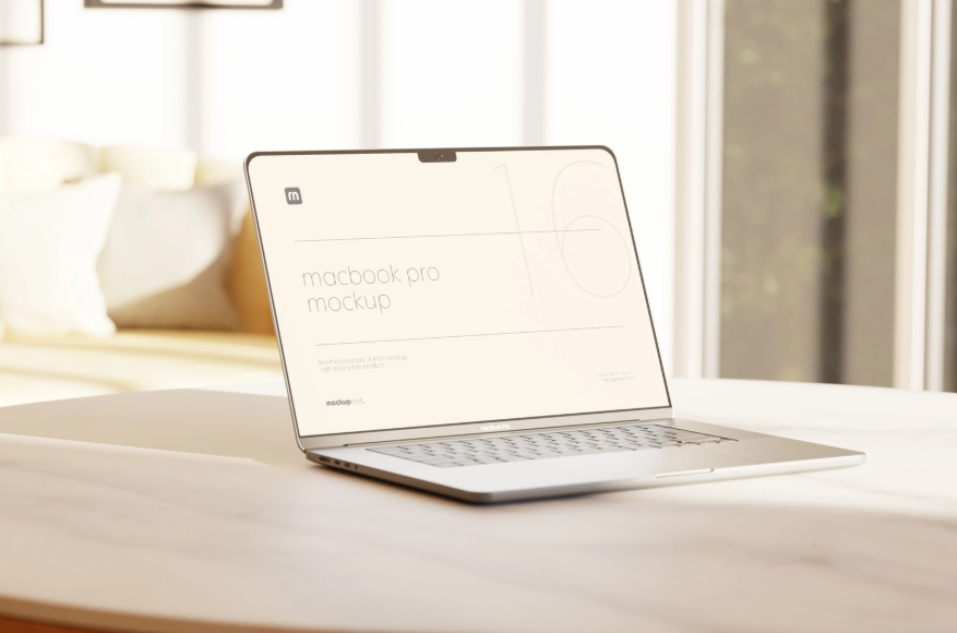 MacBook Mockup PSD for Professional UI Design Presentation